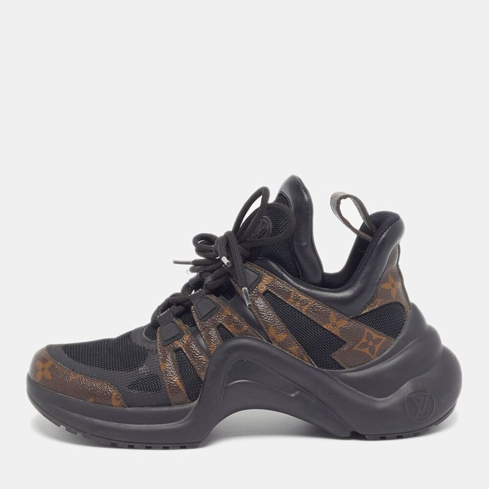 Louis Vuitton Archlight Size 39 Brown/black Monogram Canvas And Mesh Lace Up